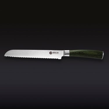 Damascus Steel Serrated Bread Knife, 8" (20 cm)