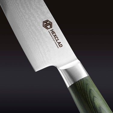 Couteau de chef en acier Damas, 8" (20 cm)