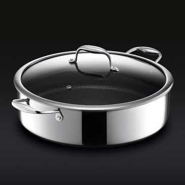 7QT Hybrid Deep Sauté Pan/Chicken Fryer with Lid (6.6 L)