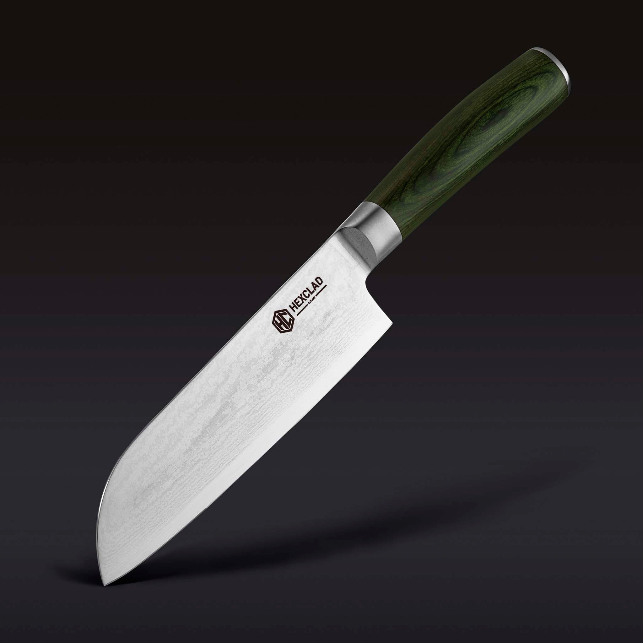 HexClad Damascus Steel Santoku Knife