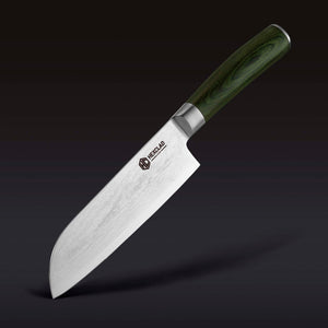 Couteau Santoku en Acier Damas, 7