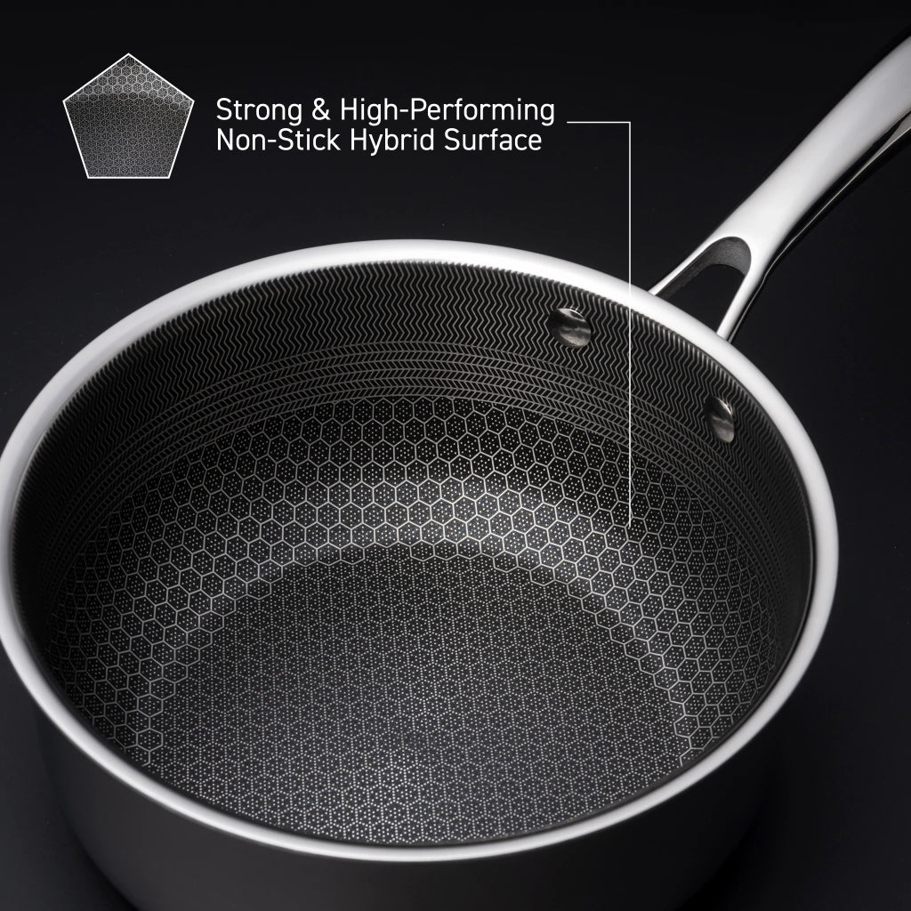 2QT Hybrid Soucepan (1.9 L) | HexClad | HexClad Canada